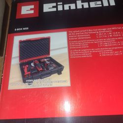 Einhell M55 Universal Protective Tool Case / Storage Box, 21.65-Inch x 15.75-Inch x 5.91-Inch, 67-lbs Load Capacity, Great for Grinder/Drill/Driver/Ba
