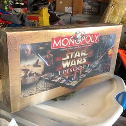 SEALED STAR WARS MONOPOLY EPISODE 1 COLLECTOR EDITION 3-D GAMEBOARD HASBRO