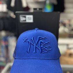 All Blue New York Yankees SnapBack Hat