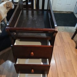 Espresso  Brownd Infant Changeing Table