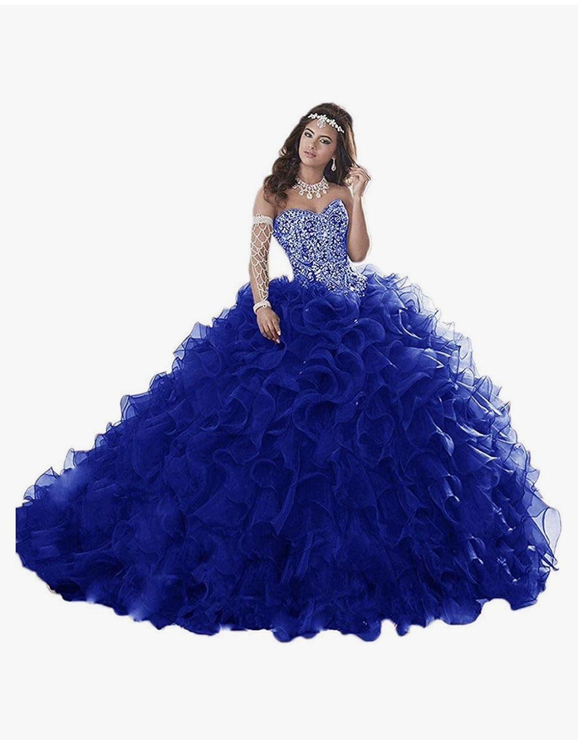 Royal Blue Ball Gown Size 4