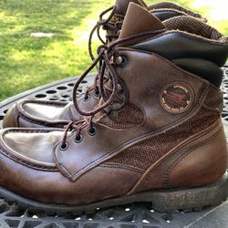 Red Wing  VTG Irish Setter USA Insulated Gore-Tex Distressed Brown Leather MOC Toe Boots Men’s 8 ~8.5 