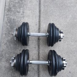  Adjustable Dumbbels Set 2(35 Lbs With Spin Locks