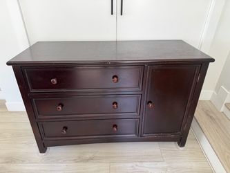 Solid wood dresser changing table