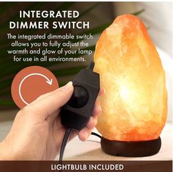 2 Himalayan Salt Lamps with Dimmer