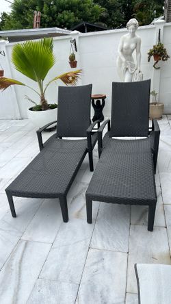 Rattan Long patio chair
