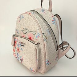New Guess Floral Backpack 