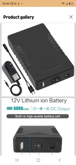 Visit the Talentcell Store

4.7 (4,600) Talentcell Rechargeable 12V 6000mAh/5V 12000mAh DC Output Lithium ion Battery Pack for LED Strip/CCTV Camera/T