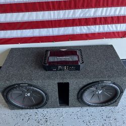 Kicker 12”  Subwoofer And Amp