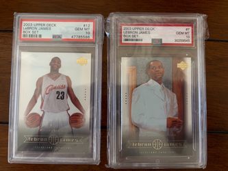 2003 Upper Deck LeBron James PSA Gem Mint 10 x 2