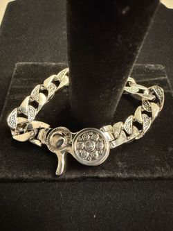 New Sterling Silver stamped 925 Men’s/Womens bracelet 7.87 length 45.5 grams
