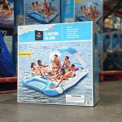 Floating Island Pool/Lake Float With Canopy