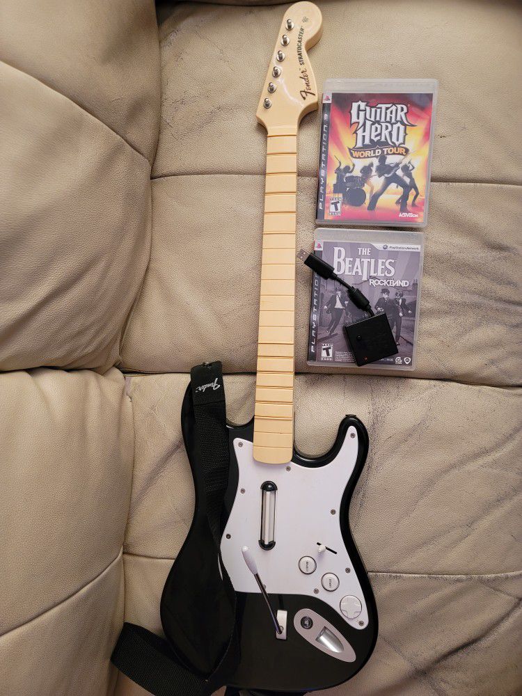 Ps3 Rockband Guitar Hero Bundle !!!!