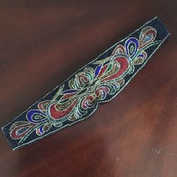 Vintage Nordstrom Handmade Beaded Waist Belt (M)