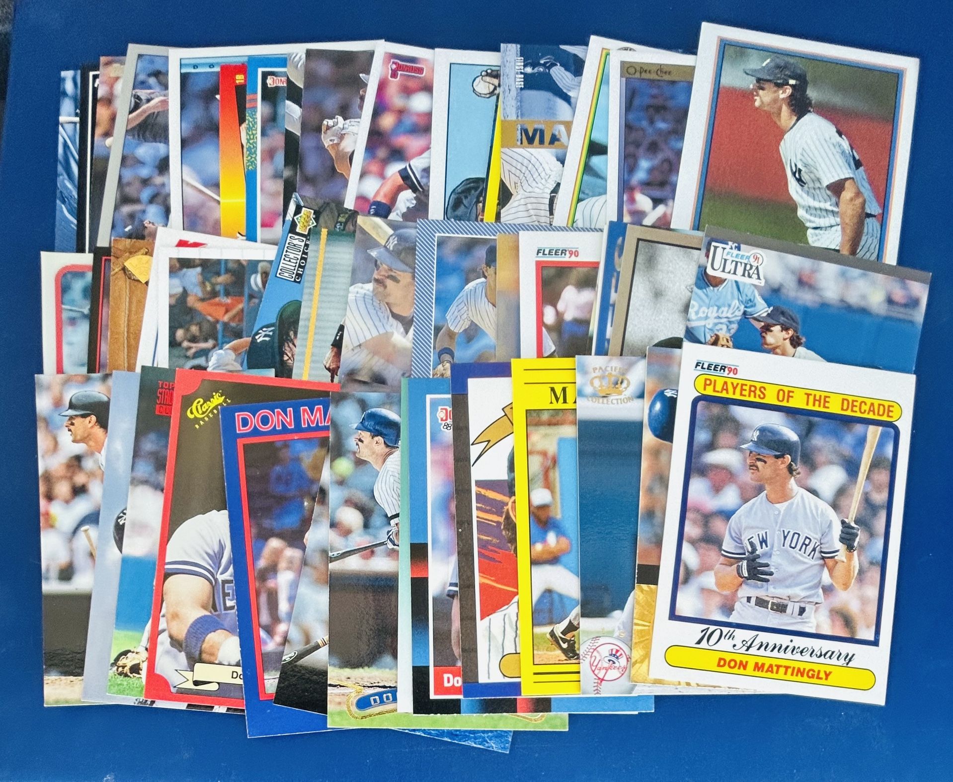 Don Mattingly Baseball Card Lot