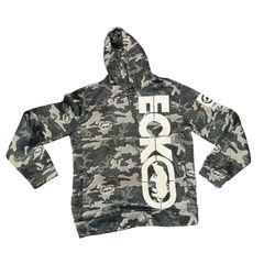 Ecko Units Sz M Men Hoodie Black And Gray