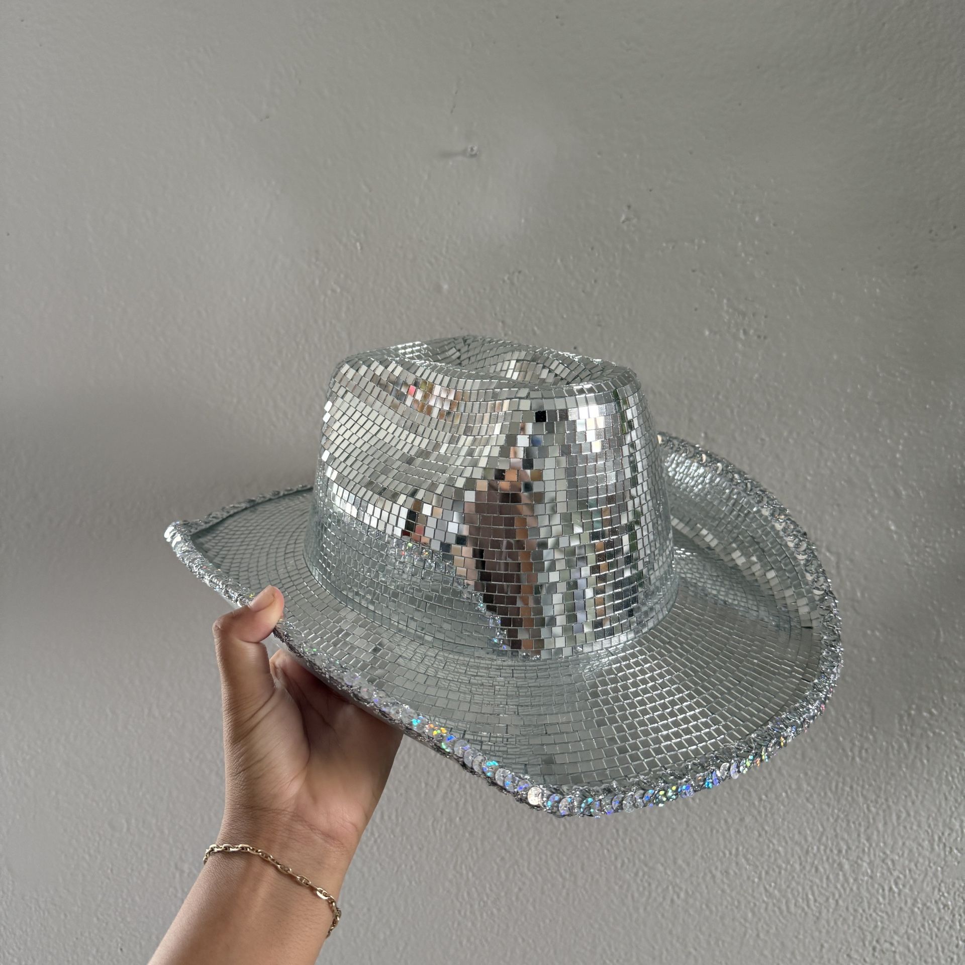 Disco Ball Cowgirl Hat