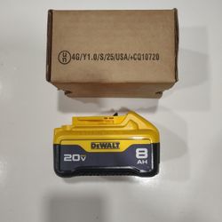 DeWalt 20v 8AH battery new