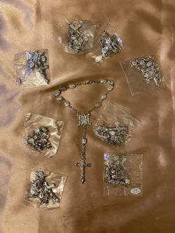 Auto Mirror Miraculous Medal Rosary 📿 Made of Metal $5 each