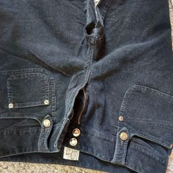 Womens Black Cordoroy  Jeans