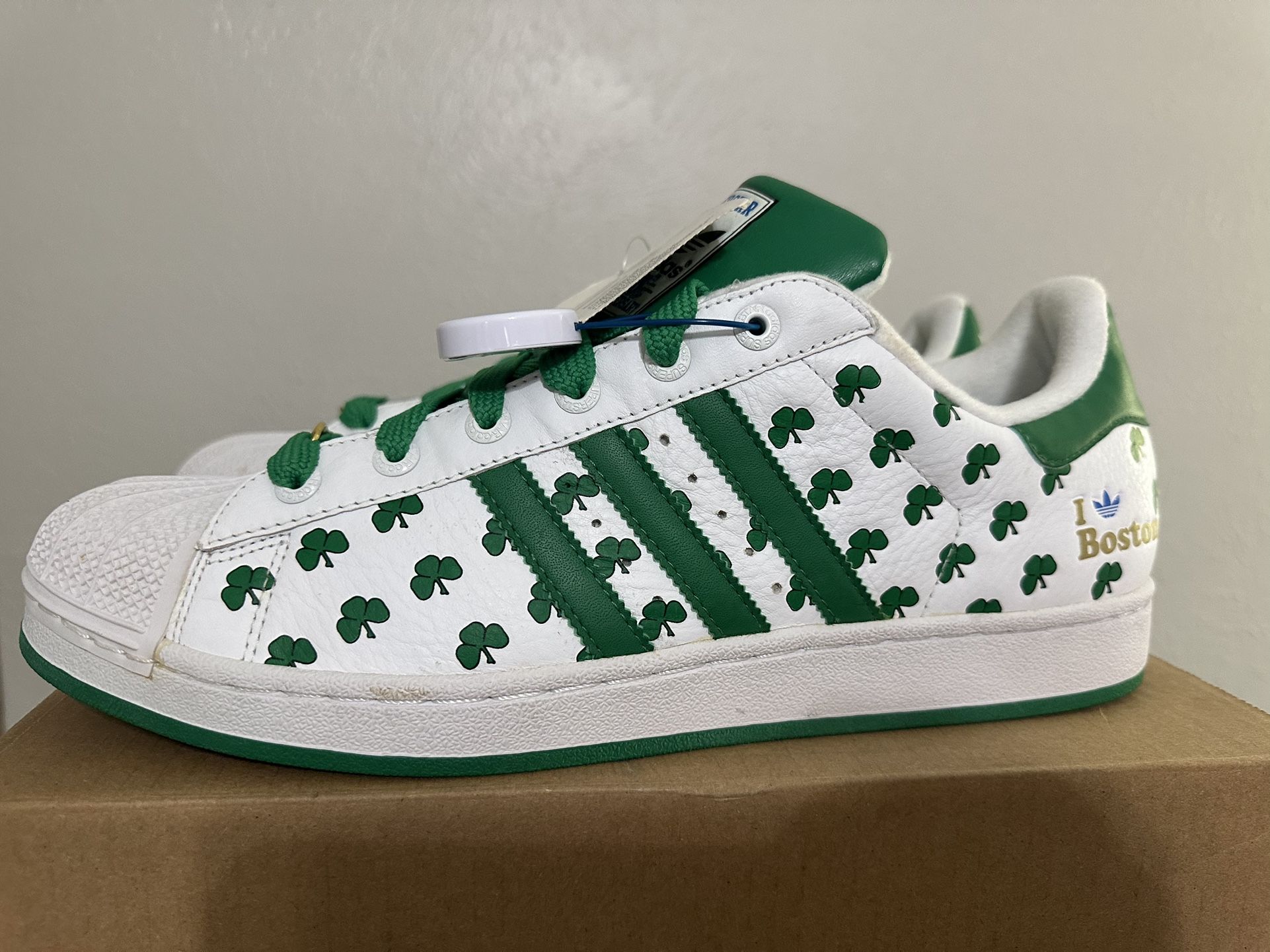 Adidas 35th Anniversary “I Love Boston” Superstar Size 14 -Brand New Never Worn !!