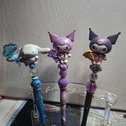 Custom beaded writing pens