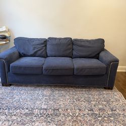 Navy blue couch