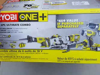 new 6 ryobi tools combo set s1