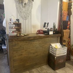 Handmade Plum Island Wood Register Counter Desk 