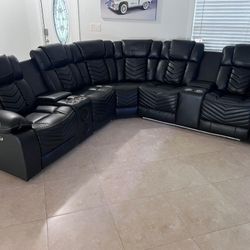 Sofas Seccional Reclinables Electricos ⚜️ Electric Recliner Sectional Sofa 🚚[Fast-Delivery]💨