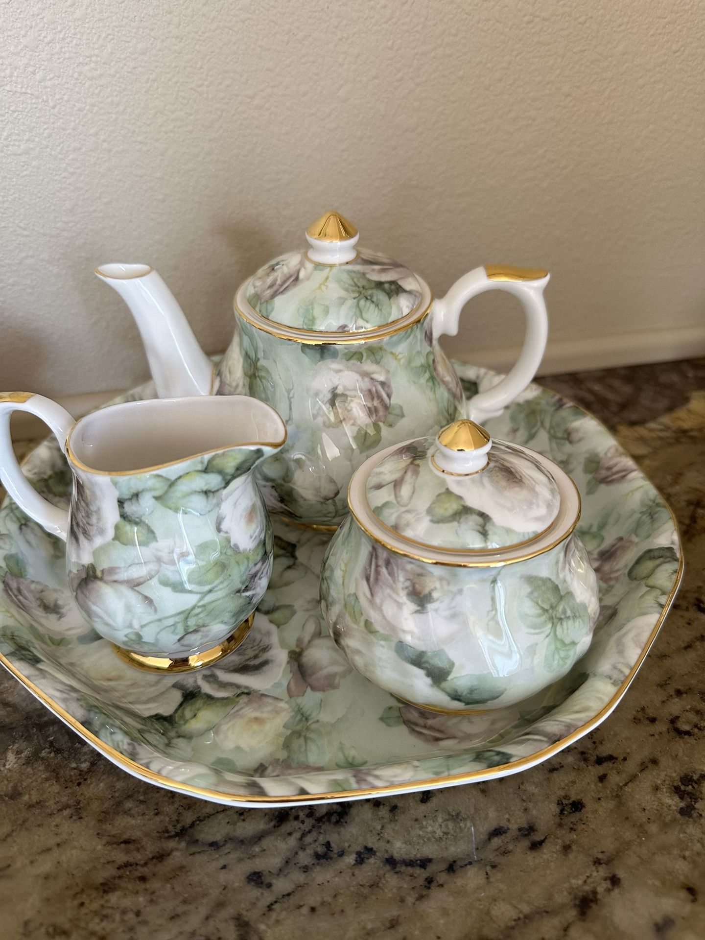 Tea Set, Royal Victorian, England, Fine Bone China