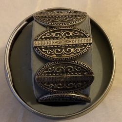 Silver Tone Stretch Bracelet 