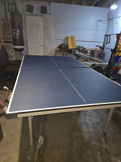 Full size ping pong table with all the attachments