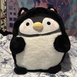 13” new penguin in outfit plushie (with tag) 