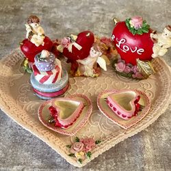 Miniature Valentines Tea Set