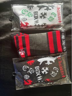 Chrome heart socks