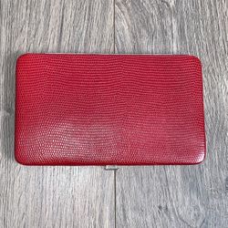 Vintage Neiman Marcus Red Snap Wallet