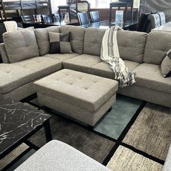 3 Pc Sectional Set Comes With Ottoman  $599.99 Plus Tax 