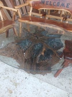 Roots Stump Bases coffee table