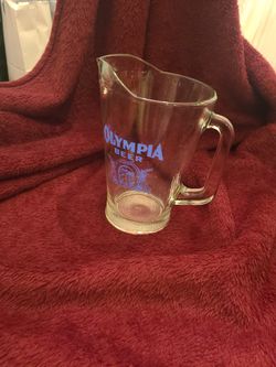 Olympia Beer Glass Pitcher