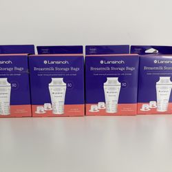 Lansinoh Breastmilk Storage Bags with Pump Adapters
