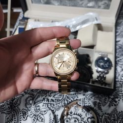 Michael Kors Watch Ladies Gold Like Brand New