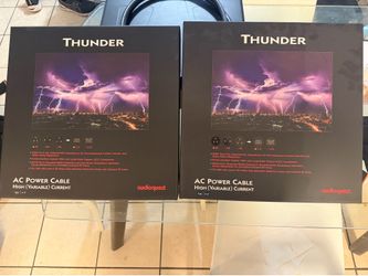 Audioquest 15amp Thunder power cables (pair) 1m prefer local sale