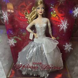 2008 HOLIDAY BARBIE DOLL  20th Anniversary Special Edition Silver Never taken out of the box  In very good condition