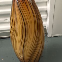 BLENKO HAND BLOWN  TIGER STRIPE Art Glass 