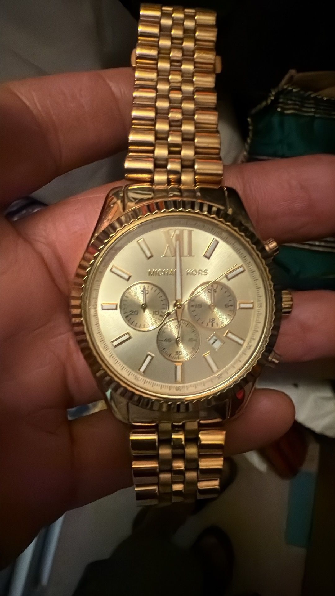Men’s Michael Kors Gold Watch 