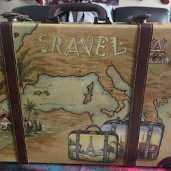 Vintage Decorative Travel Suitcase