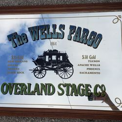 Vintage Wells Fargo Mirror for Sale in Hialeah, FL - OfferUp