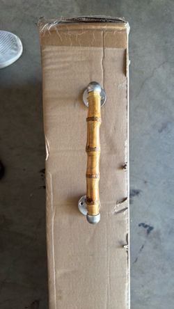 Bamboo towel bar small with stainless steel hardware