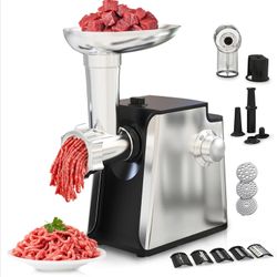 🔥 BRAND NEW Electric Meat Grinder 2800W 4-in-1 Sausage Maker & Vegetable Shredder (HABLÓ ESPAÑOL) 